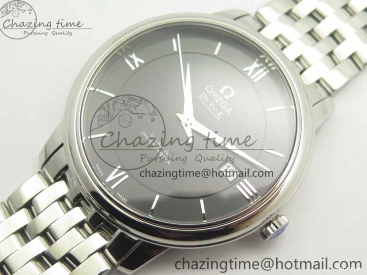 0402 De Ville SS RXW 1:1 Best Edition Black Dial on SS Bracelet A2892 (Free Leather Strap) Sporty 8017